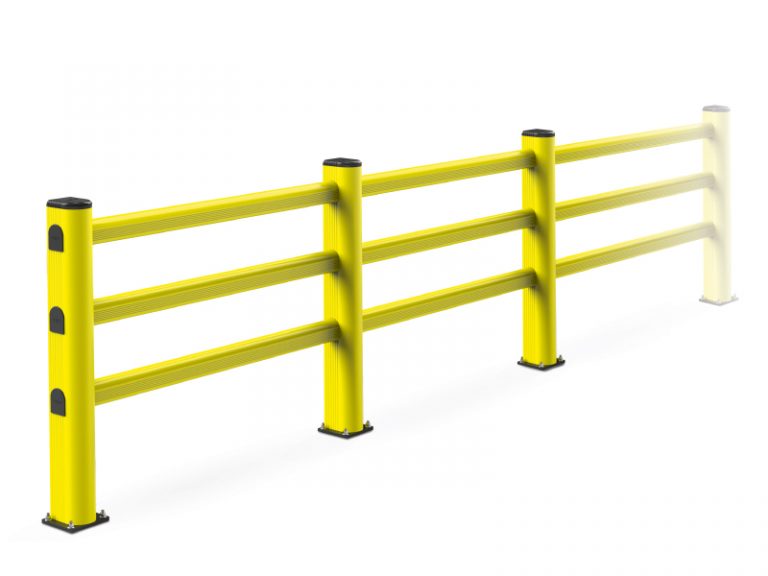 PEDESTRIAN SAFETY BARRIER | Ideal to resist to trolleys movements